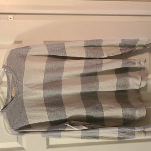 Grey Stripped True Grit long sleeve tee